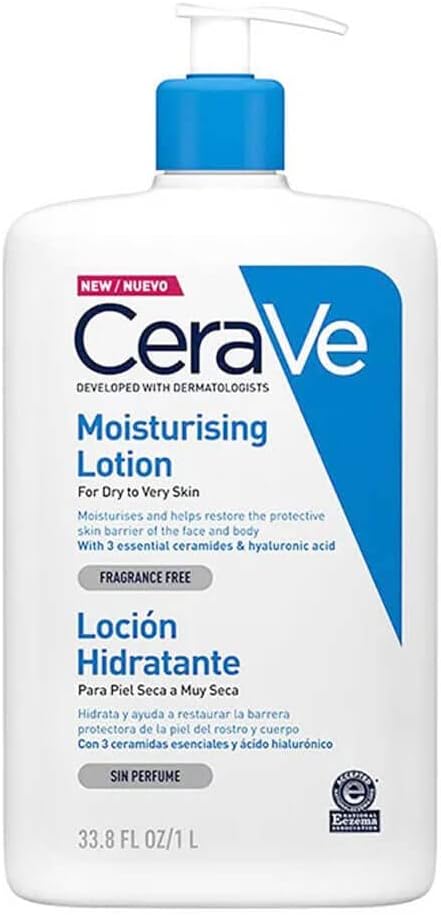 CeraVe Moisturising Lotion, 1 Litre, with Hyaluronic Acid and 3 Essential Ceramides