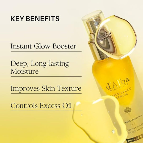 d'Alba First Spray Serum Spray with Italian White Truffle, All-in-One Care (50 ml)