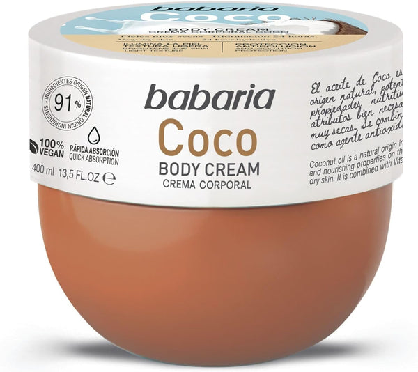 Babaria Corporal Moisturizing Coco Cream 400 ml