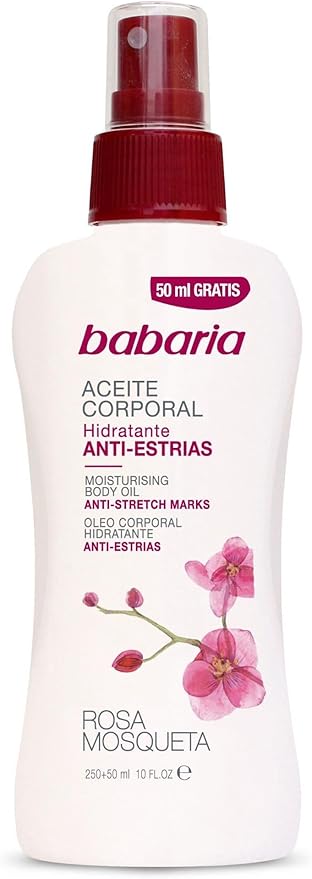 babaria Rosa Mosqueta Anti-Wrinkle Body Oil Spray 300ml