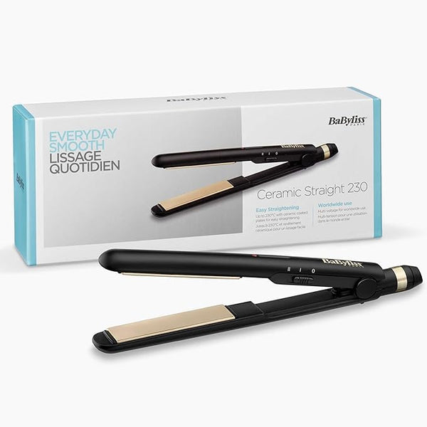 BaByliss Sovob Babyliss - Ceramic Straight 230 Straightener, Black