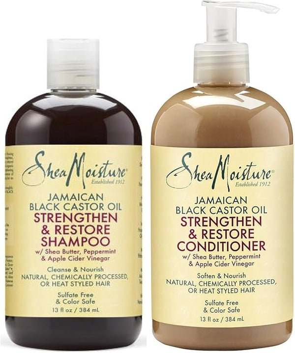 Shea Moisture Jamaican Black Castor Oil Shampoo & Conditioner Set