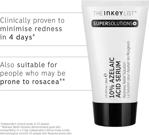 The INKEY List Azelaic Acid 10% Serum 30ml Day/Night Cream for Redness