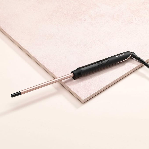 BaByliss Rose Quartz Tight Curls Wand, Black