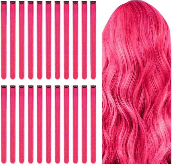 Aomig Hair Strands for Braiding, 22 Pieces Hair Strands for Clip-in