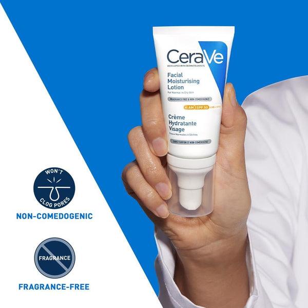 CeraVe AM Facial Moisturising Lotion SPF50