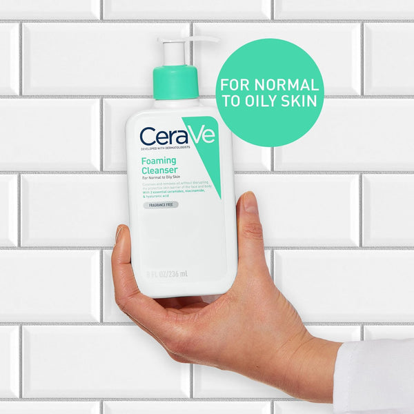 CeraVe Foaming Cleansing Gel for Face and Body
