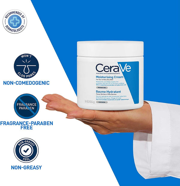 CeraVe Moisturising Cream Pot with Hyaluronic Acid and 3 Essential Ceramides