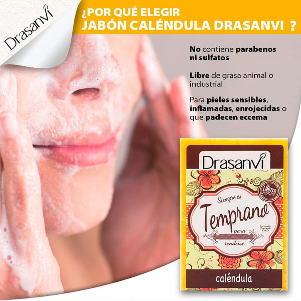 DRASANVI Natural Calendula Soap | Hands, Body and Face