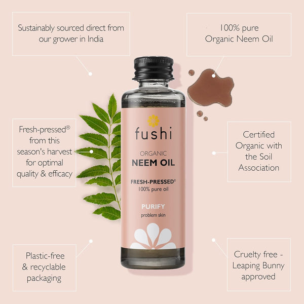 Fushi Organic Neem Oil, Virgin & Fresh-Pressed