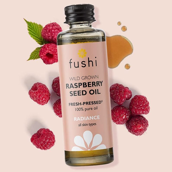 Fushi Raspberry Seed Oil, Fresh-Pressed, Rich in Vitamin E & Carotenoids