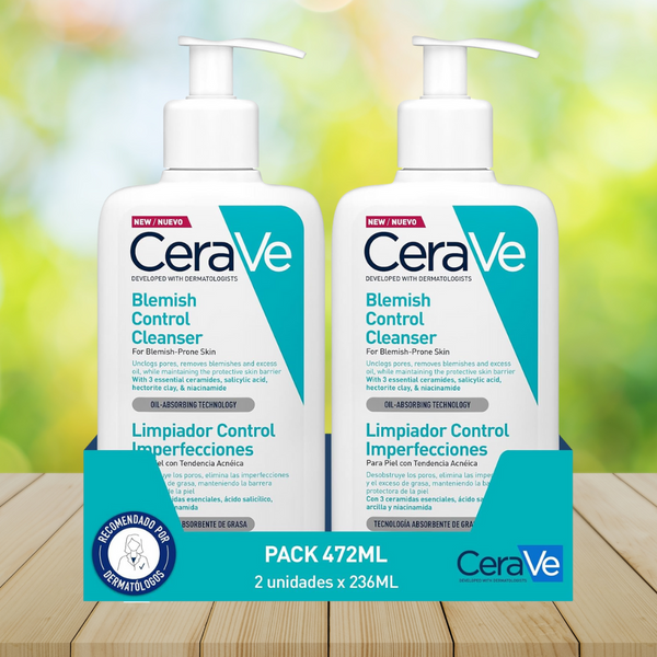 CeraVe Cleansing Gel Control Imperfections 2 x 236 ml